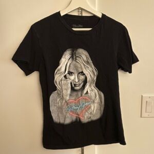 Britney Spears‎ Black Graphic Tee - Short Sleeve Medium